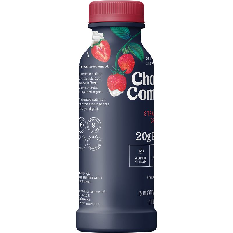 Chobani Complete Protein Strawberry Cream Yogurt Drink - 10 fl oz, 3 of 10