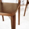 ORRD 2-Pack Walnut Dining Chairs (New Design) Mid-Century Modern Solid Wood | Rich Walnut Finish 17.5"W x 17.7"D x 29.9"H (Indoor/Outdoor) - 4 of 4