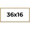PosterPalooza | Panoramic Classic Modern Gold Frame - UV Acrylic, Foam Board Backing, Hanging Hardware - 2 of 4