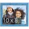 PosterPalooza | Photo Size Shabby Chic Blue Picture Frame - UV Acrylic, Foam Board Backing, Hanging Hardware - 2 of 4