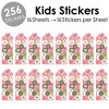 Big Dot of Happiness Sweet Watermelon - Birthday Party Favor Kids Stickers - 16 Sheets - 256 Stickers - 2 of 4