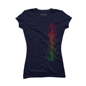 Junior's Design By Humans Feel like Christmas By Alice9 T-Shirt - 1 of 3