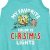- SpongeBob SquarePants - My Favorite Color Is Christmas Lights Graphic Sleeveless Aline Dress - 2 of 4