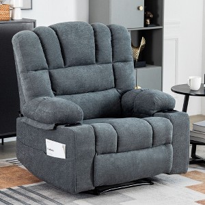 NicBex Recliner Chair Massage Chair with Heating Vibration Sofa Chair Comfy Chair with Large Pocket with 2 Cup Holders - 1 of 4