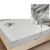 Unique Bargains Lattice Stitching Fitted Sheet 1 Pc - 4 of 4