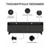 RealRooms Nivelle 4-Door TV Stand Console for TVs up to 75" - 4 of 4