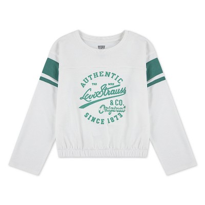 Levi's® Girls' Long Sleeve Varsity Shirt - Cream