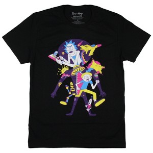 Rick and Morty Women's Purple Humanoid Design Short Sleeve T-Shirt - 1 of 3