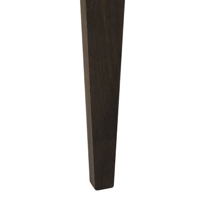 White and Dark Brown Lacquered Wood Console Table with Storage