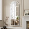 Beautyolove Full Length Mirror 58" x 18" Arched Floor Mirror Wall Hanging Mounted Mirrors Full Body Mirrors, White - 2 of 4