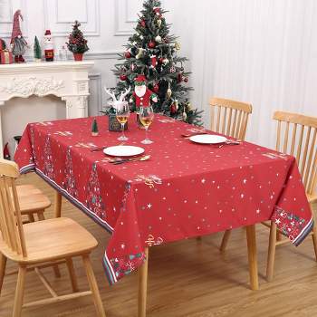 Farmhouse Christmas Decorative Winter Holiday Table Cloth