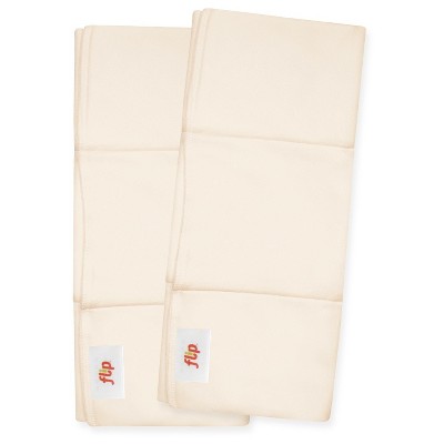 Flip Organic Cotton Reusable Diaper Night Inserts - 2pk