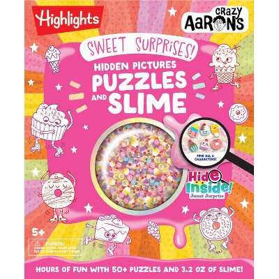 Sweet Surprise Hide Inside! Slime and Hidden Pictures Puzzles - (Hardcover)