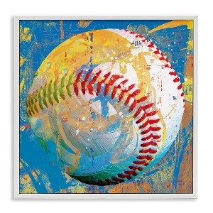 Stupell Industries Urban Style Baseball Sports, 12" x 12" - 1 of 4