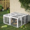 Wooden Outdoor Rabbit Hutch with Openable Top and Lockable Door,Bunny Cage for Backyard or Garden - LAOTIES - 2 of 4