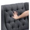 Upholstery Button-Tufted Accent Chair with Foam Cushion, Attached Cushions and Removable Cover - 4 of 4