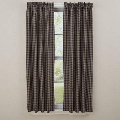 Park Designs Navy Sturbridge Lined Panel 72 X 63