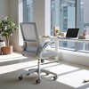 Office Chair 42.9"H Gray – Mesh Fabric Seat with Nylon Frame, Adjustable Ergonomic Swivel Chair By Zuo Modern - 3 of 4