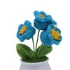 Unique Bargains Artificial Plants Hand-Knit Lily of the Valley DIY Pot Yarn 1.97"x1.97"x5.51" 1 Pcs - 4 of 4