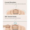 SONGMICS Coat Hangers Non-Slip Clothes Hangers Space-Saving Plastic Hangers 360°Swivel Rose Gold Hook - 4 of 4