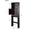 NicBex 76.77 Inch Over-The-Toilet Storage Cabinet with Open Shelves and 2 Doors for Home,Bathroom - image 3 of 3