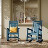 Outdoor Rocking Chair, All-Weather Patio Rocking Chairs for Porch, Outdoor Patio Rockers with High Back & Wide Seat - 2 of 4