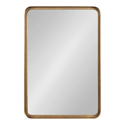 Armenta 30" x 20" Gold Rectangular Wall Mirror
