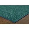 Oriental Weavers Meridian 1634Q Navy/ Green Indoor/Outdoor Area Rug - 1'10" x 2'10" - 4 of 4