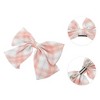 Unique Bargains Simple Plaid Bow Hair Clips 1 Pc - 3 of 4
