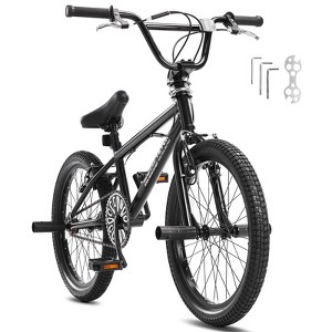 VEVOR BMX Bike, 20-Inch Wheel Freestyle Bike, BMX Race Bike with 360° Rotor and 4 Pegs, Beginner-Level BMX to Advanced Riders, BMX Bicycles - 1 of 4