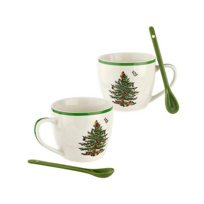 Spode Christmas Tree Mug & Spoon - Set Of 2 : Target