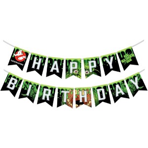 Treasures Gifted Ghostbusters Birthday Banner - Ghostbusters Party Supplies - 1 of 4