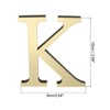Unique Bargains Self-Adhesive Letter Acrylic Alphabet Mirror Wall Stickers - 2 of 4