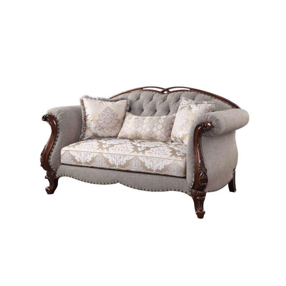 Acme Furniture Miyeon Sofa Cherry Finish - thumbnail 5