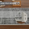 Modern Bordered Area Rug for Living Room Home Office Soft Washable Low Pile Contemporary Rug Accent Throw Carpet - 4 of 4