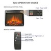 NAYSAYE Indoor Fireplace Electric Fireplace Insert Ultra Thin Heater with Realistic Flame for Living Room, Black, 24"*5"*20.2" - 4 of 4