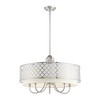 Livex Lighting Arabesque 5 - Light Chandelier in  Brushed Nickel - 3 of 4