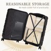 Lyngins 20/24/28 Inch 3 PCs Carry on Luggage Sets with Combination Lock,Suitcases Sets with Spinner Wheels for Family Trips - 4 of 4