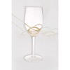 Classic Touch Set of 6 Wine Glasses with Gold Swirl Design - image 3 of 3