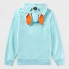 Kids' Halloween Stitch Zip-up Sweatshirt - Blue - 2 of 4