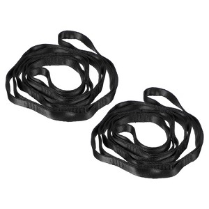Unique Bargains Nylon Pilates Climbing Daisy Adjustable Chain Yoga Extend Belts 2 Pcs - 1 of 4
