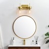 Elegant Lighting Benny 2 light Brass and Clear Bath Sconce - 3 of 4
