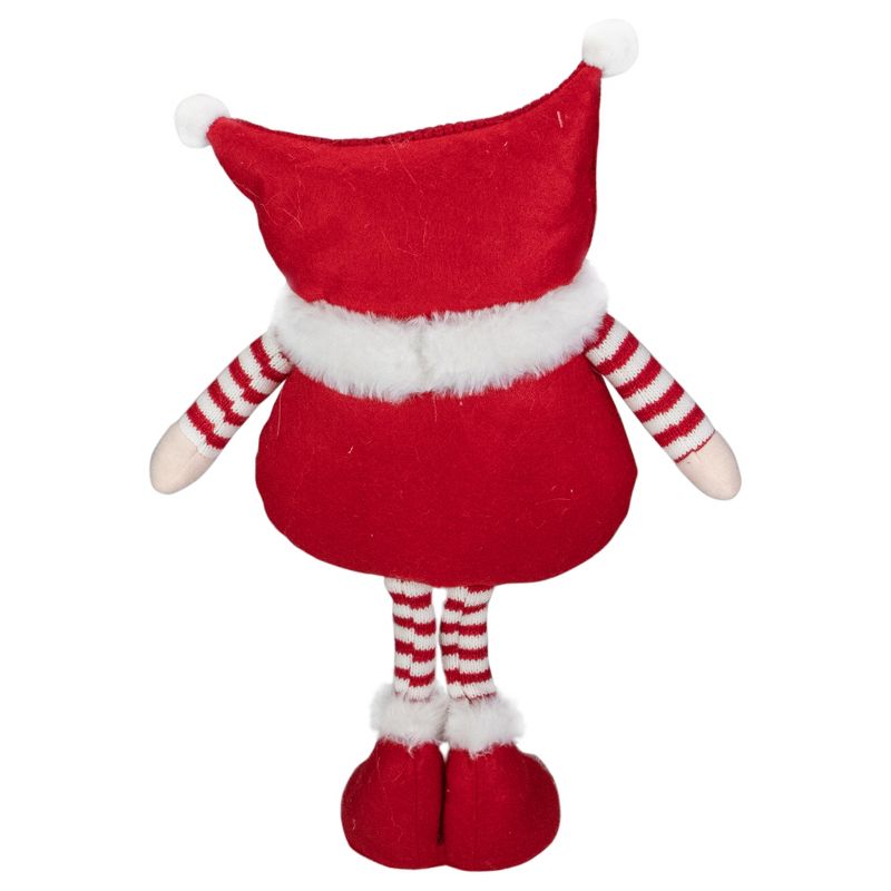 Northlight 18.5" Plush Red and White Standing Tabletop Gnome Christmas Decoration, 5 of 6