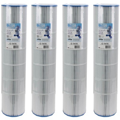 Unicel C-7472 125 Square Foot Media Replacement Pool Filter Cartridge with 163 Pleats, Compatible with Pentair Pool Products, Pac Fab, and Waterway