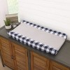 Little Love by NoJo National Park Navy Buffalo Check, Gray Super Soft Changing Pad Cover - 2 of 3
