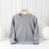 MyKids-Usa Baby Solid Color Pullover Cotton Crewneck Long Sleeve Basic Tops - 4 of 4