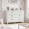 6 Dresser for Bedroom, 47" Wide Drawer Dresser with Storage Freestanding, Wooden Closet Storage Chest - 3 of 4