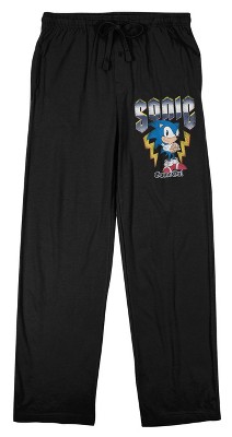 Sonic the Hedgehog Classic Since 1991 Men's Black Graphic Sleep Pajama Pants