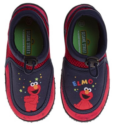 Sesame Street Water Shoes for Kids - Sandals Waterproof Bungee Drawstring Closure Quickdry Slipon Aqua Socks (Infant/Little Kid)