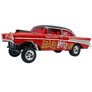 1957 Chevrolet Bel Air Gasser "Shake Rattle & Run Tribute" Red with Black and Graphics Limited Ed 1/18 Diecast Model Car by ACME - 1 of 4